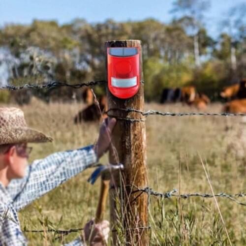 Lightweight Great Wireless Burglar Alarm Light System LED Strobe Alarm 110 Degree Sensing Angle for Farm