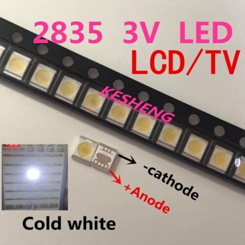 800PCS SEOUL LED 3528 2835 1210 Light Beads 1W 3V Cool white LED Backlight LED High Power LED LCD TV Backlight for Application