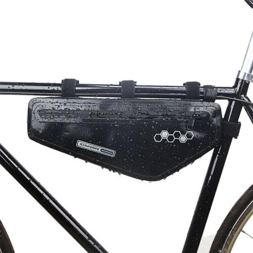 Bicycle Triangle Bag Bike Frame Bag Waterproof Cycling Bag Front Tube Bag Battery Pannier Packing Pouch Bike Accessories