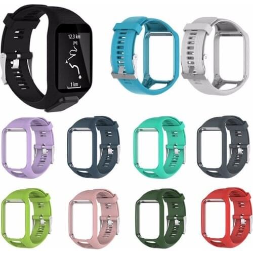 High Quality Silicone Replacement Wrist Watch Band Strap For TomTom Runner 2 3 Spark 3 GPS Sport Watch for Tom Tom 2 3 Series