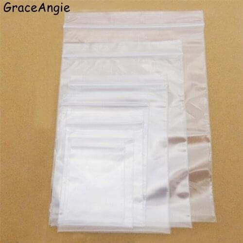 100pcs zip lock plastic bags 7Size Jewelry Plastic Organza Christmas Gift Bags Jewelry Packaging Organza Bags&Pouches