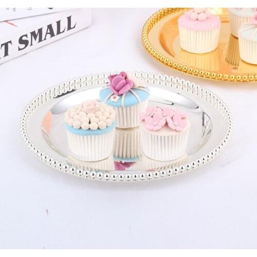 3024 - 2 (Diameter:30cm)cmquality metal snack tray cake pan fruit plate derlook 30cm,Wedding supplies,HOME Decoration