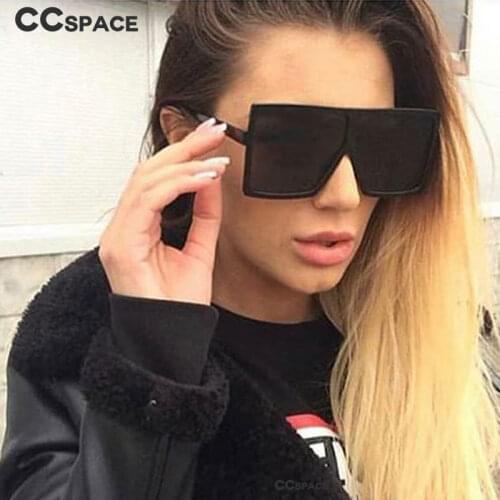 47245 Oversized Square Sunglasses Men Women Fashion Shades UV400 Vintage Glasses