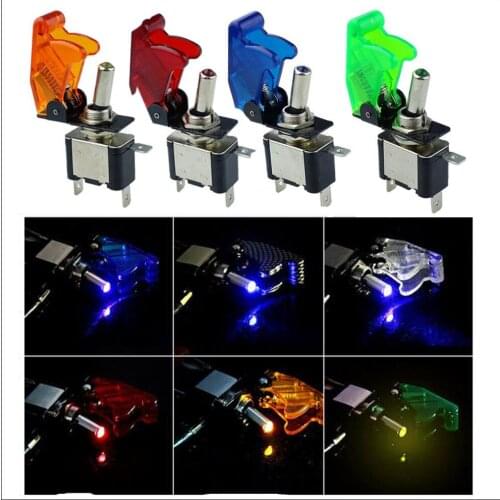 Rocker Switch Car modification button with light switch ASW-07D LED rocker arm switch 20A 12VDC SPST 3P ON-OFF