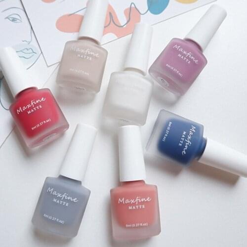 8ML Nail Gel Polish Autumn Color Semi Permanent Matte Top Coat Needed Soak Off UV LED Nail Art Gel Varnish Nude Nail Polish