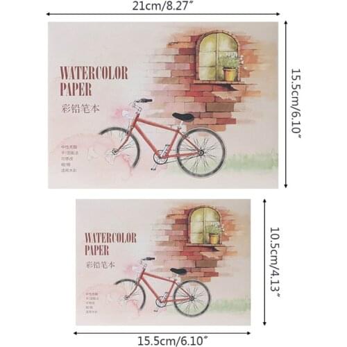 CPDD 12 Sheet A5/A6 Watercolor Sketchbook Paper for Drawing Painting Color Pencil Book Art Supplies
