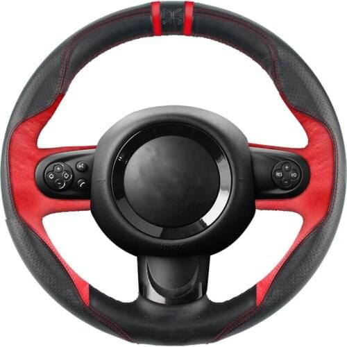 Hand Sewing Steering Wheel Cover Genuine Leather with Needles Thread DIY for MINI Cooper R55 R56 R57 R58 R59 R60 R61