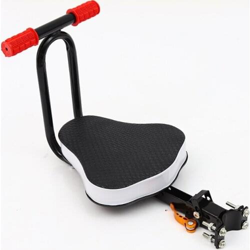 Foldable front mounted child bike seat Detachable Kids Saddle Bicycle Bike Front Seat Saddle Carrier Accessories