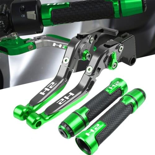 For kawasaki H2 R H2R 2015 2016 Motorcycle Brake Clutch Lever & Handlebar Grip Ends Racing CNC Adjustable Handle levers Hand Bar