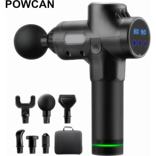 New Massage Gun Electric Muscle Massager LCD Display Fascia Gun For Body Relaxation Massager For Fitness With Portable Bag