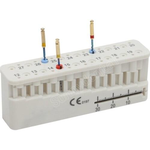 Dental Endo Files Measurements Block Endodontic Files Measuring 134 Degree Autoclave Endo Ruler Dental Endodontic Instrument