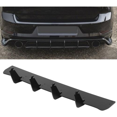 Gloss Black Maxton Style Rear Bumper Diffuser Valance For Volkswagen Golf Mk7.5 GTI TCR 2017-2020