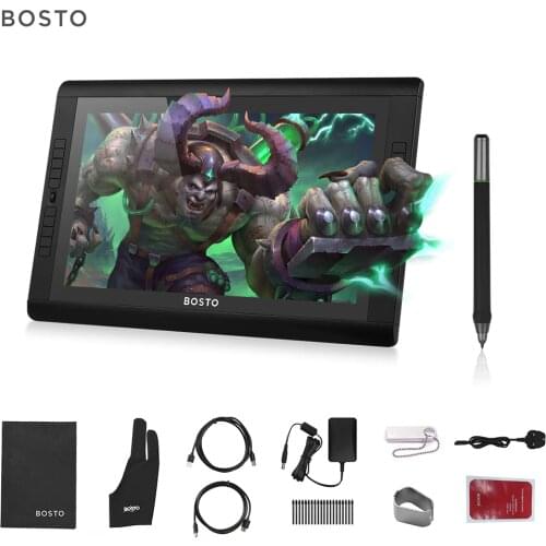 BOSTO 22HDX 21.5 Inch graphics tablet Monitor Drawing Tablet IPS Display Screen 1920 * 1080 Resolution with Adjustable Stand