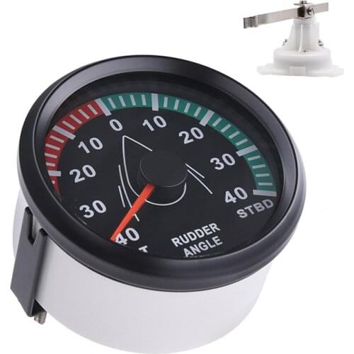New 85mm Rudder Angle Indicator 0-190 ohm With Rudder Angle Sensor Set 12V/24V For Car Truck Boat Marine Accessories
