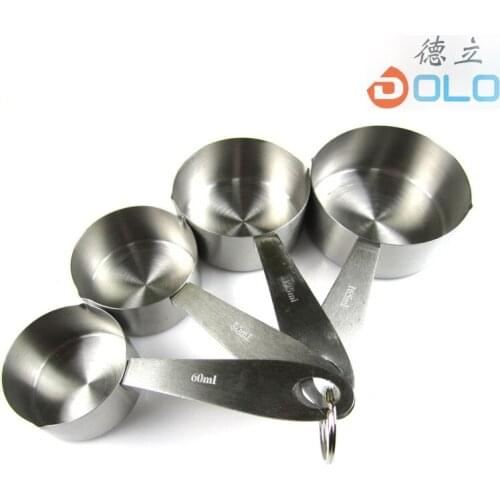 Large stainless steel measuring spoon 4 combination measuring four in one set stainless steel measuring spoons