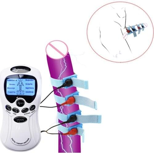 Electro Shock Penis Ring Penis Enlargement Rings Electrical Stimulation Physiotherapy Cock Rings For Medical Themed Sex Toys