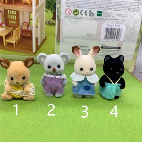 Geniune Sylvanian Doll Families Dollhouse Animal Figures furniture set clothes house food without package