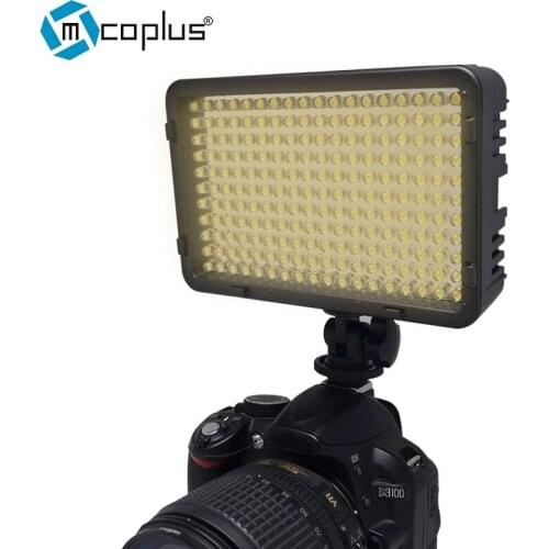 Mcoplus 322 Bi-Color Metal Hot Shoe LED Dimmable High Power Panel LED Camera / Camcorder Video Light for Digital SLR Cameras