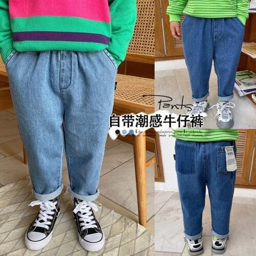 Fashion Baby Spring Autumn Jeans Pants For Boys Children Kids Trousers Clothing Teenagers Gift Home Outdoor High Quality