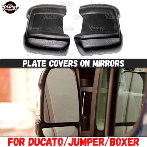 Plate covers on mirrors case for Fiat Ducato 2006-2013 / 2014-2018 ABS plastic accessories protective of scratches car guard