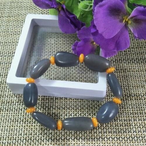 Natural Hetian Jade Random Bead Jade Bracelet Jewelry Lucky Exorcise evil spirits Auspicious Amulet Jade Bracelet Fine Jewelry