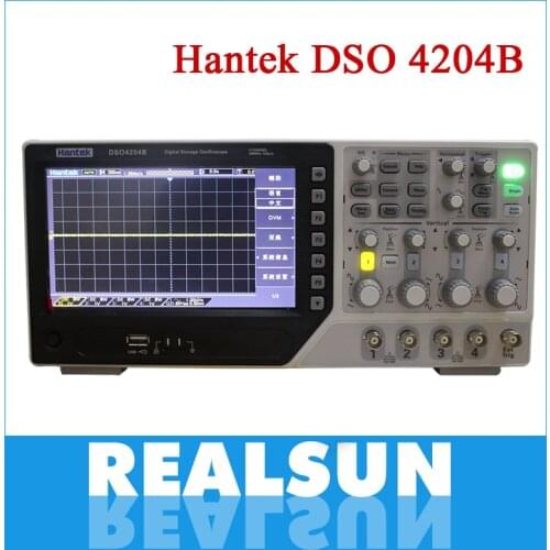 New Hantek Dso4204B Digital Storage Oscilloscope 200Mhz 4 Channels 1Gsa/s Record Length 64K 7'' Tft Lcd Better than 5102P