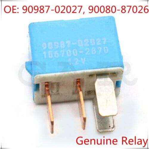 Original Air Conditioner Relay for Toyota Lexus Scion 90987-02022 156700-2870 90987-02027 Clutch Relay A/C 9098702022 1567002870