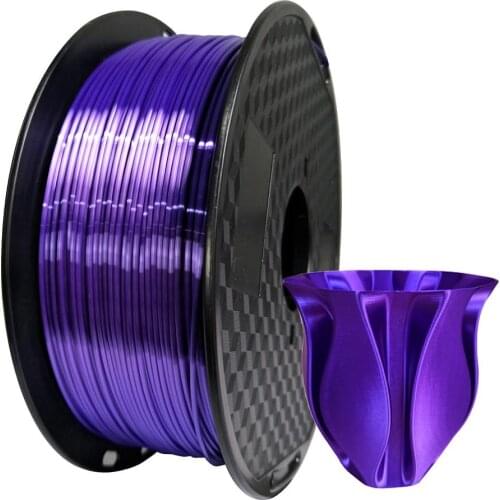 Silk Purple PLA Filament 1.75mm 1000g 3d Printer Filament Silky Shine 3d Pen Printing Materials Shiny Metallic Accessories pla