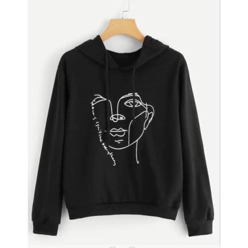 ALPHABET WOMEN Women Crewneck Cotton Long sleeve Sweatshirt letter Printed Hoodies Clothing Drop Shipping Autumn Shirt