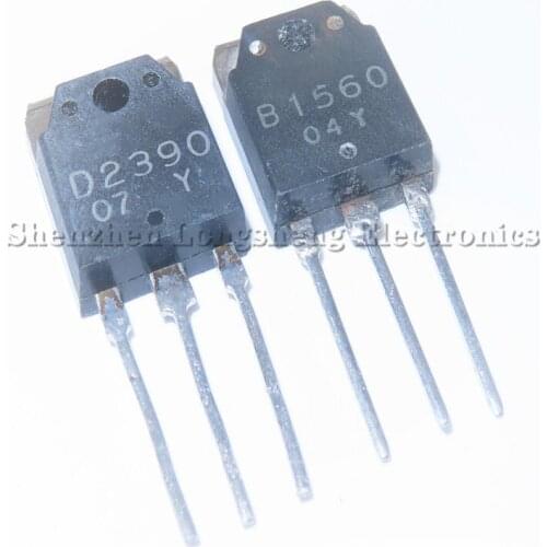 1PCSPCS/LOT 2SD2390 D2390 2SB1560 B1560 TO-3P audio amplifier tube triode New In Stock Original Quality 100