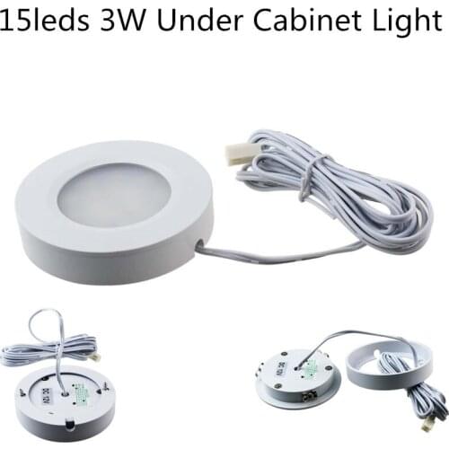 10PCS LED Cabinet Light 3W 12V Home Kitchen LED Under Cabinet Lighting 15leds Showcase Display Case Gradevin Locker Chest Lamp