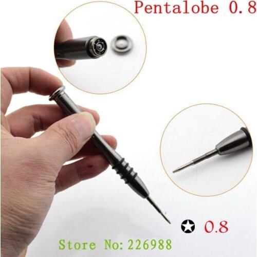 100pcs/lot precision 5 Point Star Pentalobe Torx screwdriver Pentalobe 0.8 screwdriver for Apple iphone 3g/4g/4gs/5gs Special
