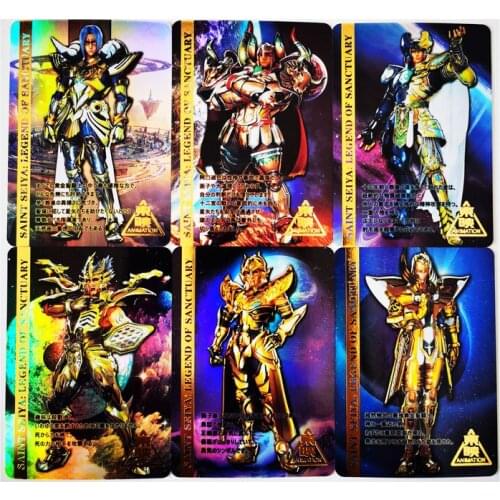 12pcs/set Saint Seiya Movie Version Sanctuary Legend Golden Zodiac Twelve Gold Hobby Collectibles Game Anime Collection Cards