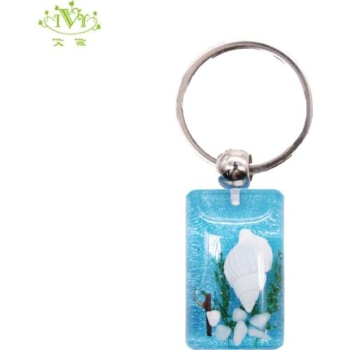 3 Pcs Fashion Mix Conch Life Gifts 3d Floating Keychain Ring Black Cheap Custom Made Keychain Women Men