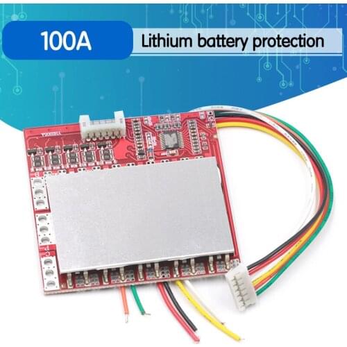 3S 4S 5S 100A BMS Board/ 3.7V Lithium battery protection board/3.2V iron phosphate/LiFePO4 battery BMS board with Balance