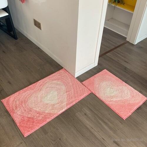 Bathroom Gradient Absorbent Floor Mat Toilet Floor Mat Toilet Mat Bedroom Kitchen Household Carpet Door Door Mat rainbow mat