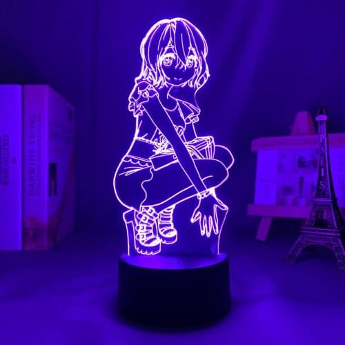 Anime 3d Lamp Kanojo Okarishimasu Mami Nanami for Bedroom Decor Nightlight Birthday Gift Manga Rent A Girlfriend Led Night Light