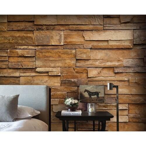 Beibehang Custom wallpaper murals home decor mural 3d living room bedroom brick pattern TV background walls mural 3d wallpaper