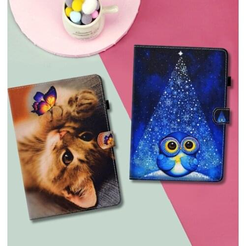 Case for All-New Kindle Fire HD 10 11th Generation 2021 Release, PU Leather Trifold Stand Cover for All-New Fire HD 10 Plus 10.1