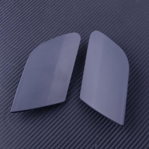 DWCX 2pcs Black Left Right Front Bumper Headlight Headlamp Washer Nozzle Jet Cover Fit for VW GTI Rabbit Jetta MK5 1k5 955 110a