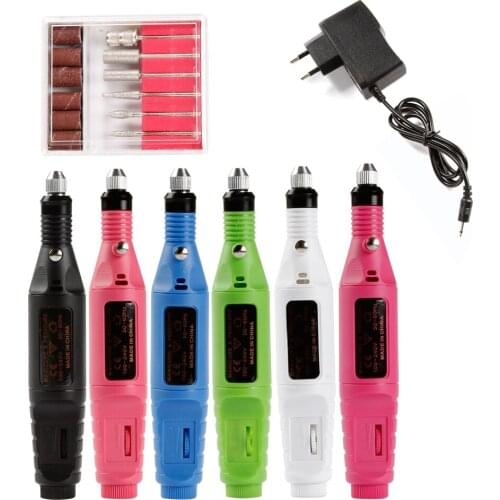 Nail Drill Bit Electric Apparatus Machine for Manicure Pedicure Milling Cutters for Manicure Nail Files Nail Art Drill Bits Set