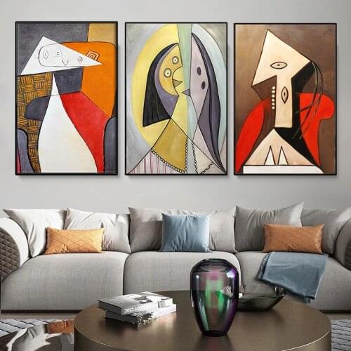 Canvas Paintings Modern Art Reproductions Abstract Famous Picasso Posters and Prints Wall Art Picture for Living Room Home Decor