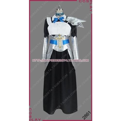 Overlord Great Tomb of Nazarick Pleiades Six Stars Combat Maid Squad Yuri Alpha Dress Outfit Cosplay Costume S002