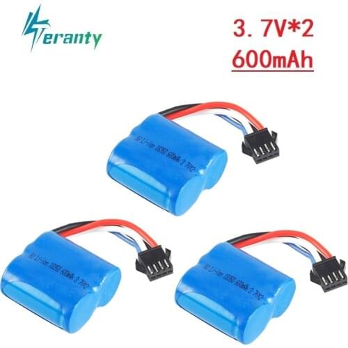 3.7V 600mAh 18350 Li-ion battery for UDI R/C UDI001 UDI011 UDI901 Udi007 Udi002 Venom Speed Boat Parts 3.7v rechargeable battery