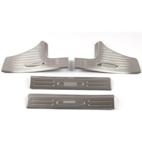 Top quality For Citroen Peugeot 308 Door Sill Scuff Plate Welcome Pedal Stainless Steel Car Styling Accessories