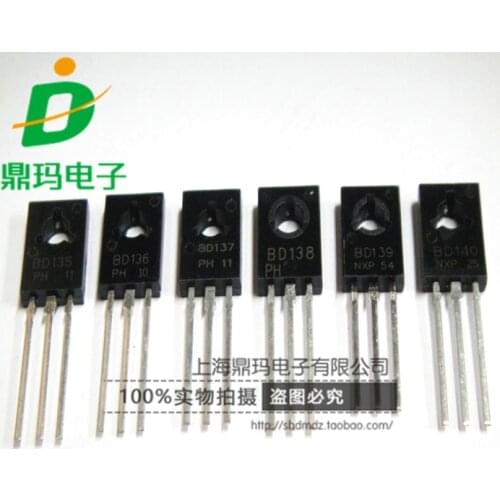 Xinyuan 10PCS/LOT BD135 BD136 BD138 BD131 BD132 BD137 BD139 BD140 TO-126 NPN Power Triode Transistor new and original