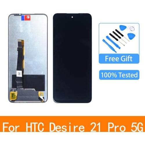 Original For HTC Desire 21 Pro 5G LCD Display Screen Frame Touch Glass Panel Digitizer For HTC Desire 21 Pro 5G Replacement