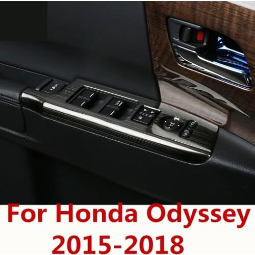 For Honda Odyssey 2015-2018 Interior Inner Door Window Lift Button Switch Panel Cover Trim Interior decoration Auto Accessories