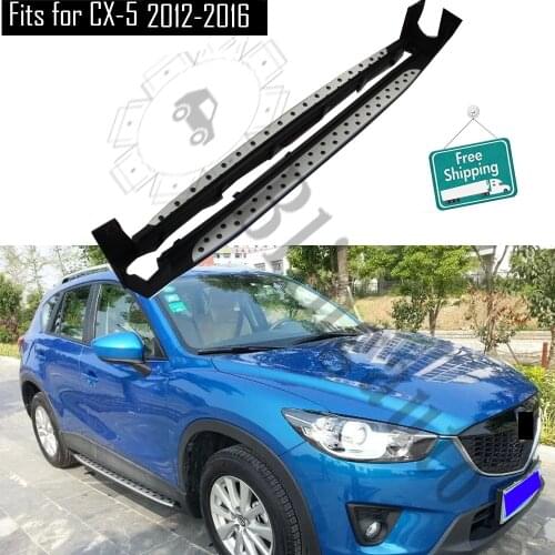 Fits for M azda CX-5 CX5 2012-2016 2Pcs left right running board side steps nerf bar car pedal side stairs