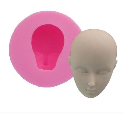 The Face Silicone Mould Handmade Fondant Mold Cake Decorating Tools Baking Bakeware F001
